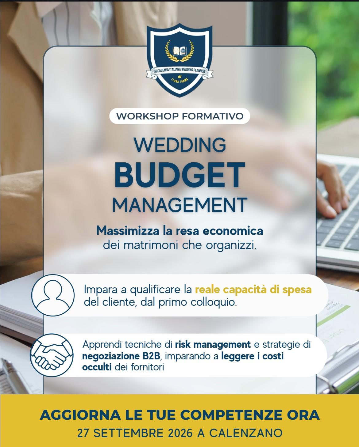 Workshop Wedding Budget Management - Accademia Italiana Wedding Planner